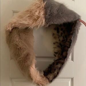 Luxurious Faux Fur Scarf in Earthy Hues